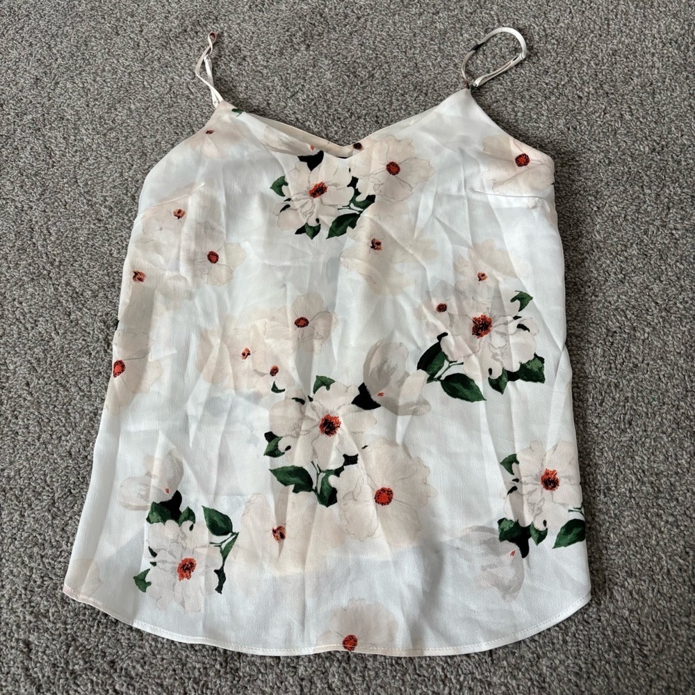 3/$45 Dynamite Floral White Camisole Top